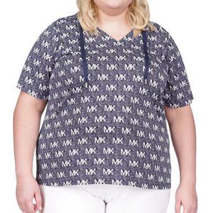 Michael Kors Plus Size Logo-Print Hoodie